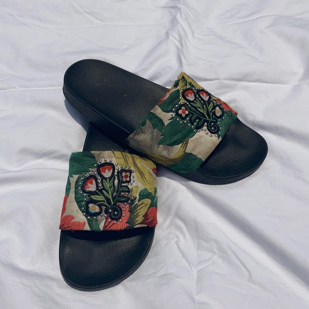 Steve Madden Womens Patch Slides - image 2